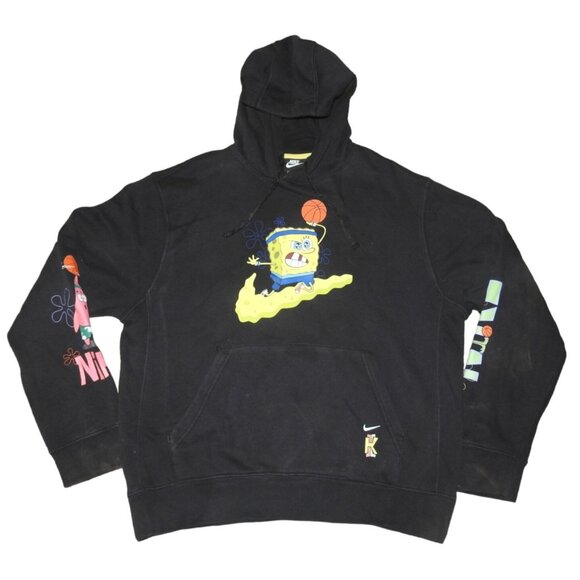 Nike Kyrie Irving Spongebob Squarepants Pullover Hoodie Medium Black Basketball
